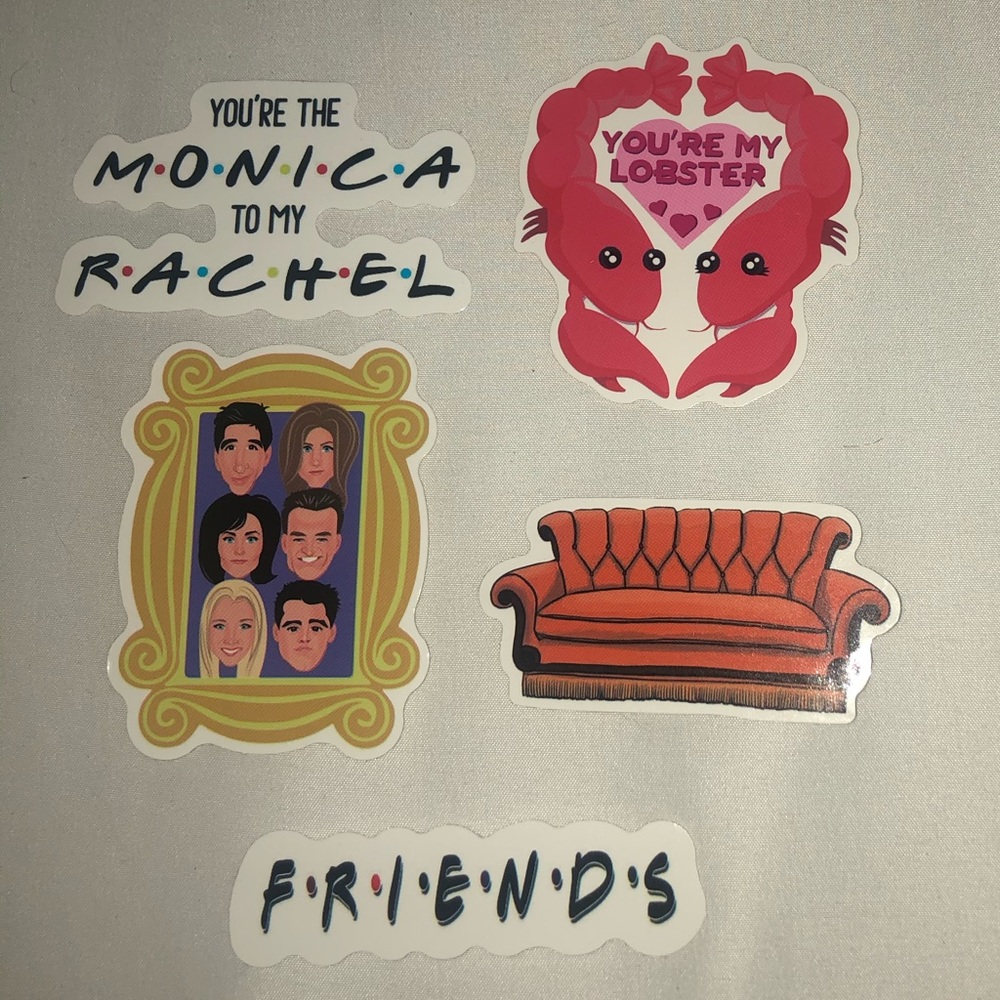 5 pc Friends stickers